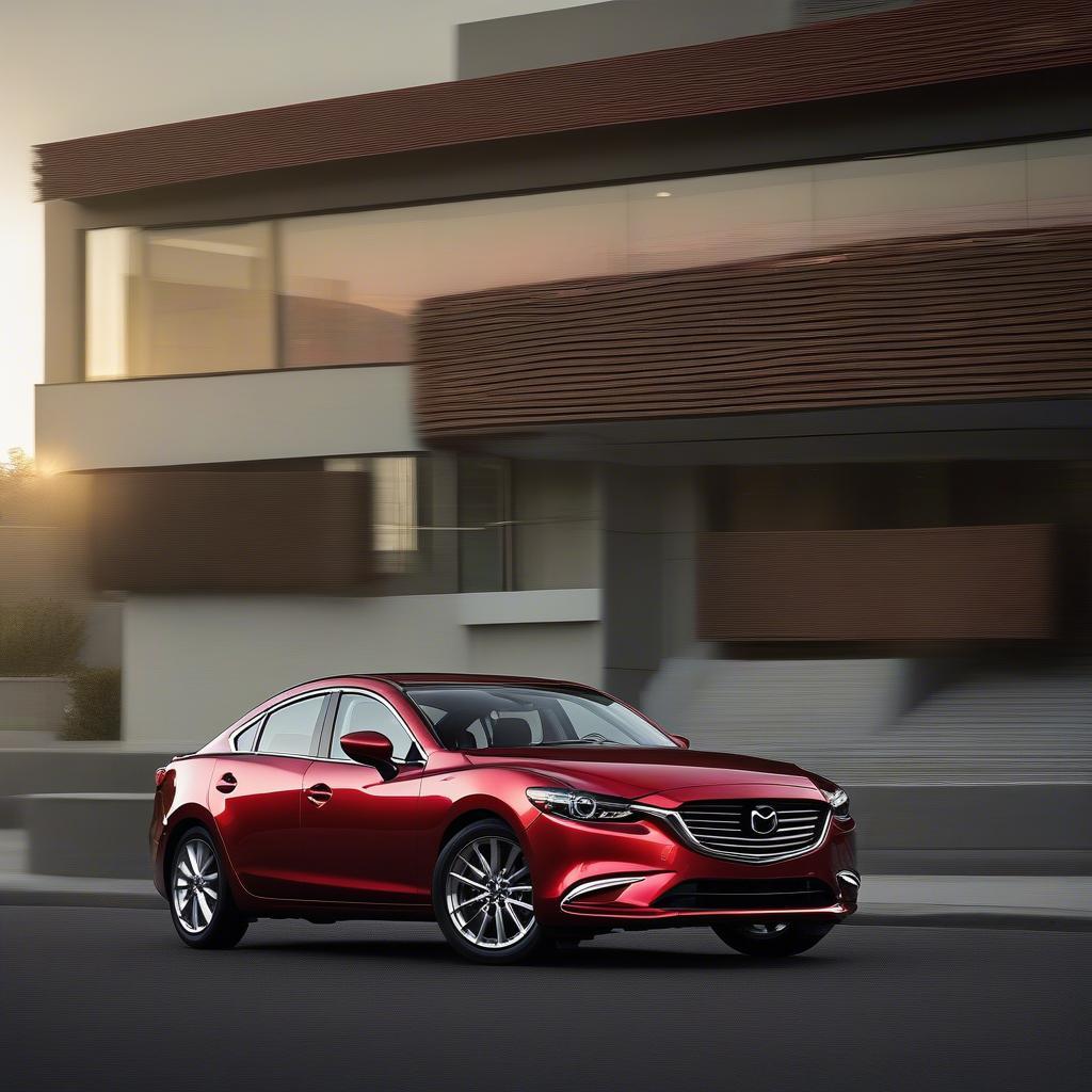 Mazda 6 2017 màu đỏ nổi bật