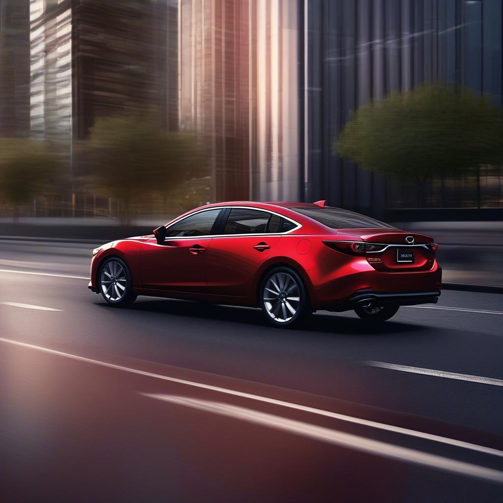 Mazda 6 2019 màu đỏ ngoại thất