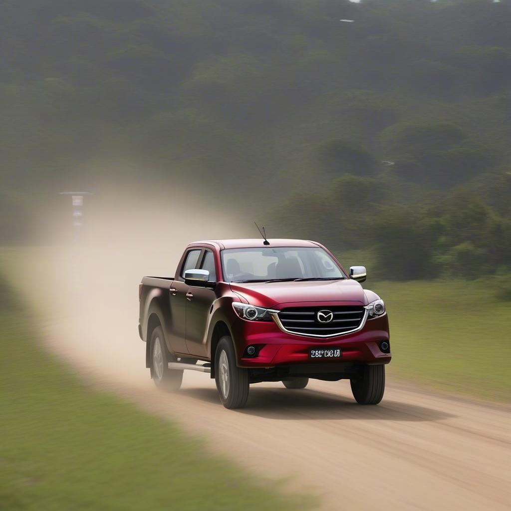 Mazda BT-50 2.2 AT đạt tốc độ tối đa trên đường thử