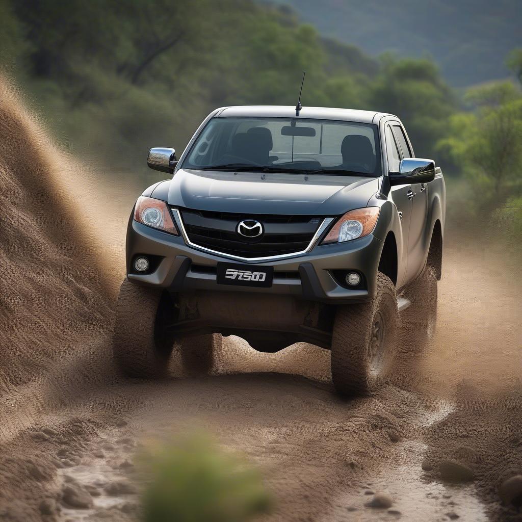 Mazda BT-50 2.2 AT vượt địa hình off-road