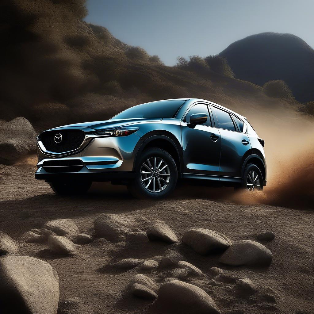 Mazda CX-5 vượt địa hình gồ ghề