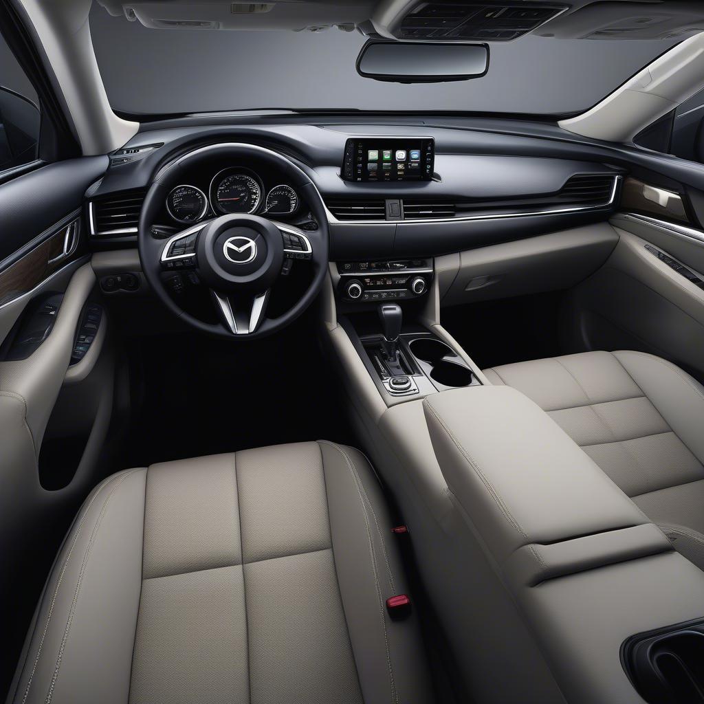 Nội thất Mazda CX-9 2019: Rộng rãi và tiện nghi