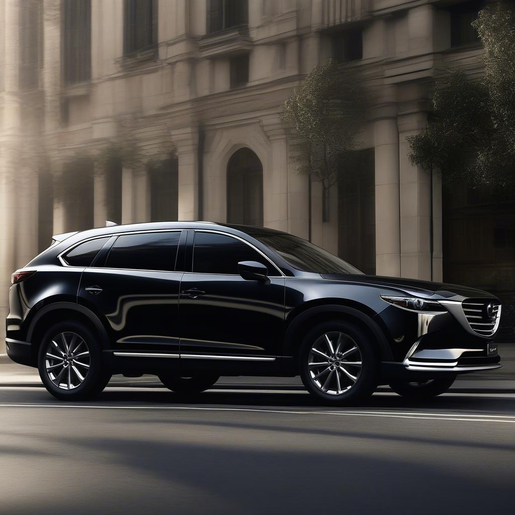 Mazda CX-9 Black ngoại thất - Thiết kế KODO sang trọng, mạnh mẽ