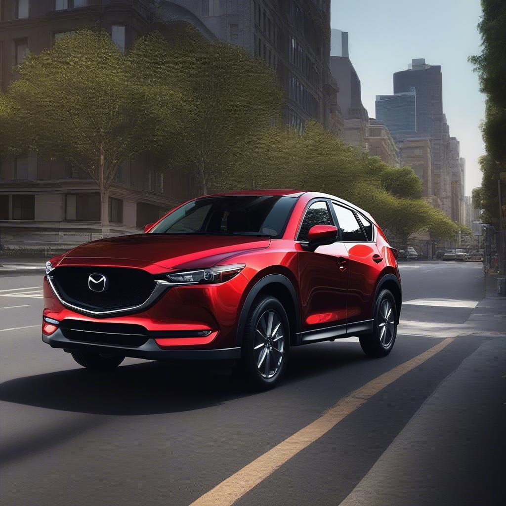 Mazda CX5 màu đỏ ngoại thất