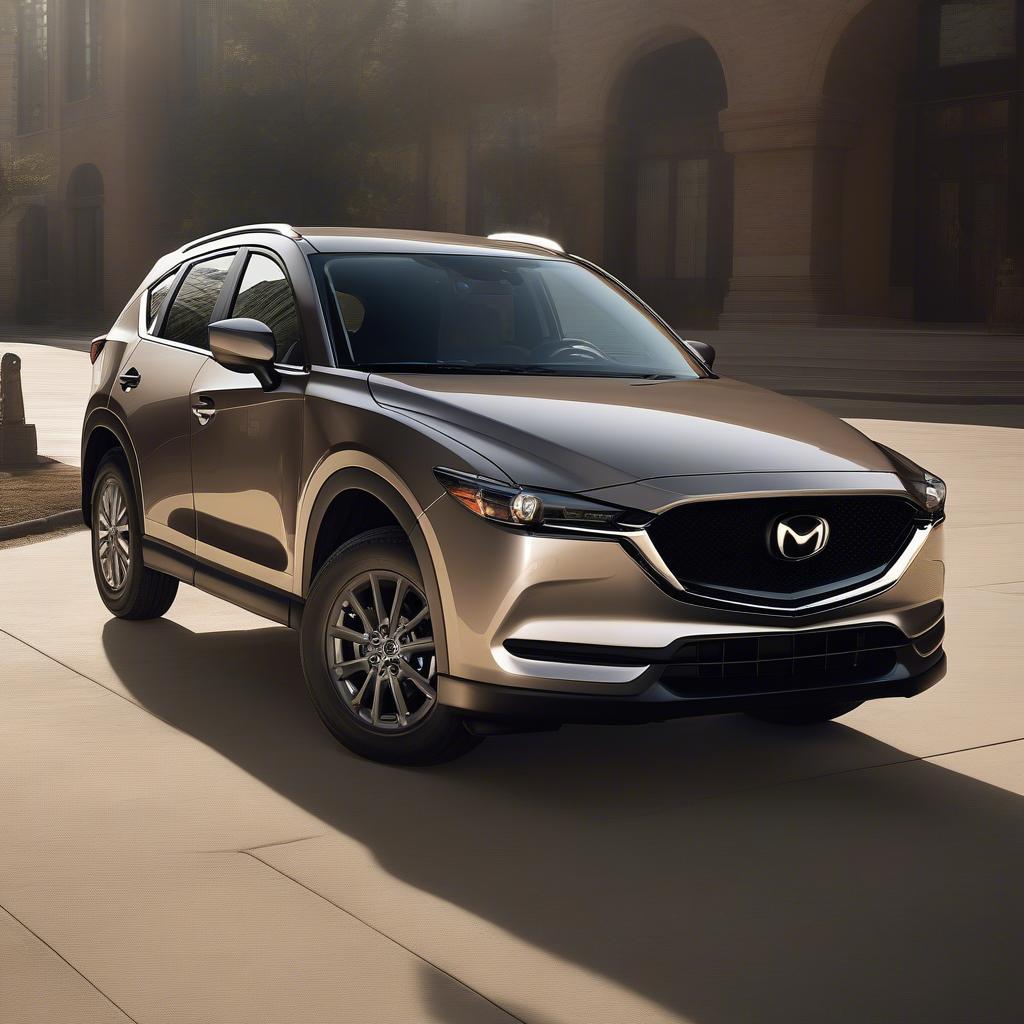 Mazda CX5 vàng cát 2018 ngoại thất ấn tượng