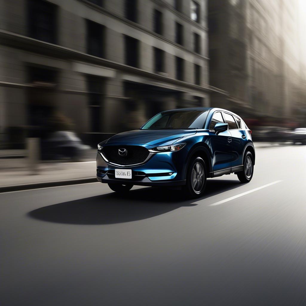 Mazda CX5 Xanh Xám Đường Phố