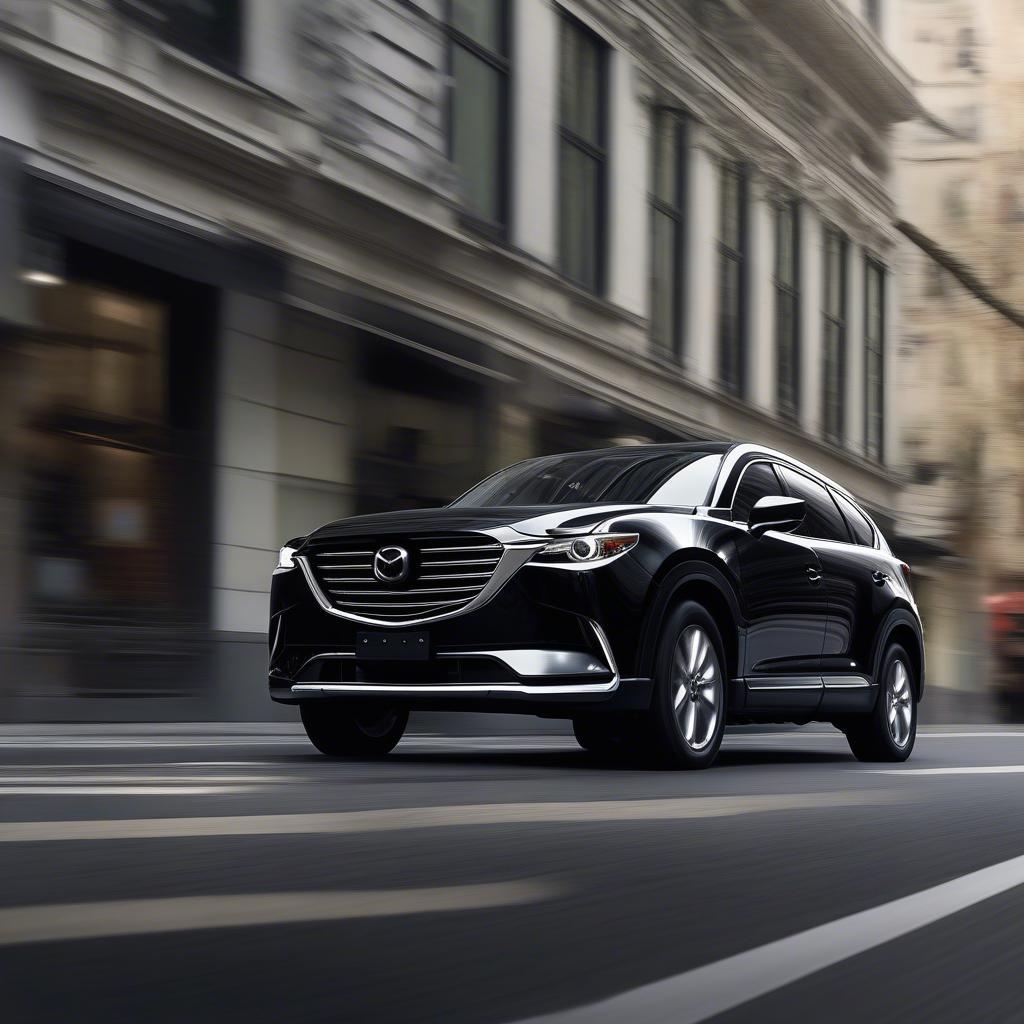 Mazda CX9 2018 di chuyển trong đô thị