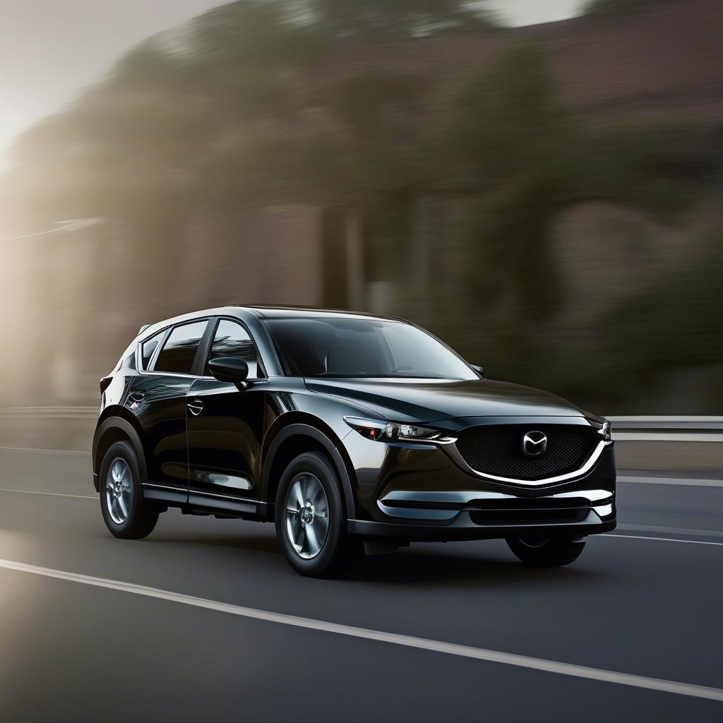 Mức tiêu hao nhiên liệu Mazda CX5 2018: Hình ảnh minh họa xe Mazda CX5 2018 đang di chuyển trên đường.