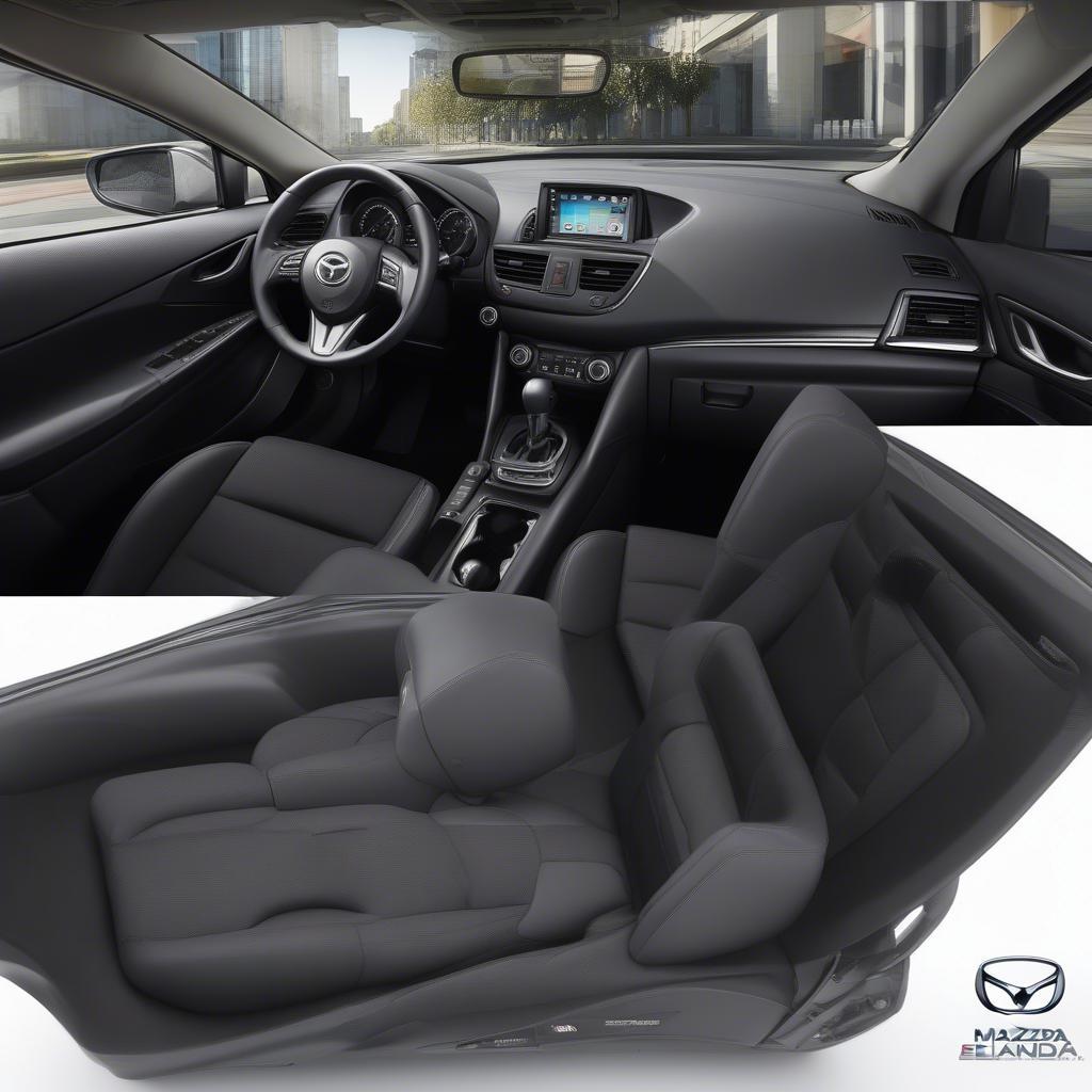 Nội thất Mazda 3 và Elantra 2016