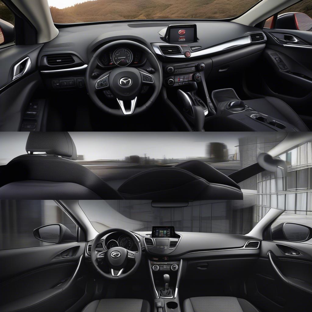 Nội thất Mazda 3 và Ford Focus 2016