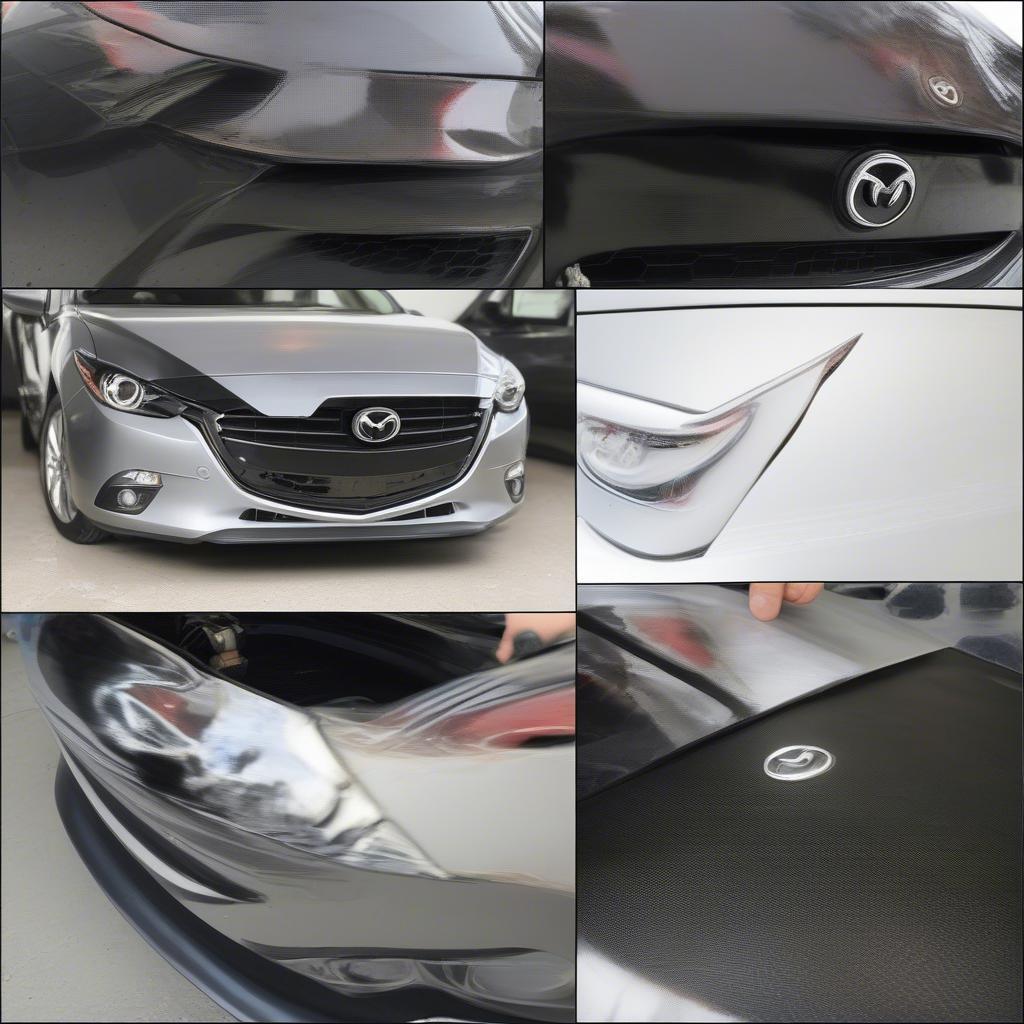 Quy trình độ logo cacbon cho xe Mazda 3