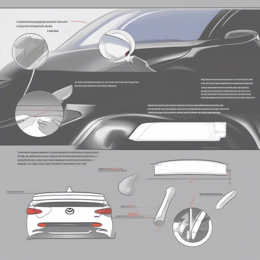 Quy trình lắp đặt lip chia pô Mazda 3