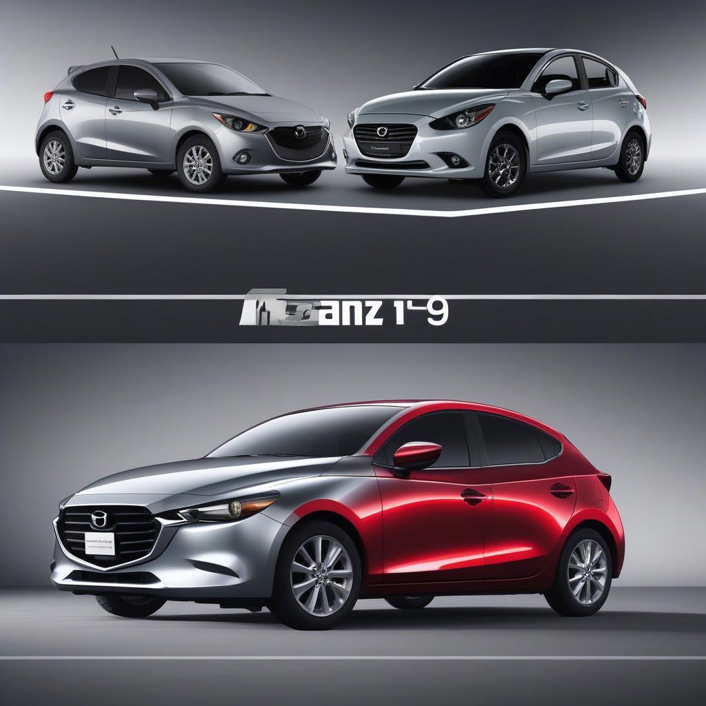 So sánh kích thước Mazda 2 và Accent 2019