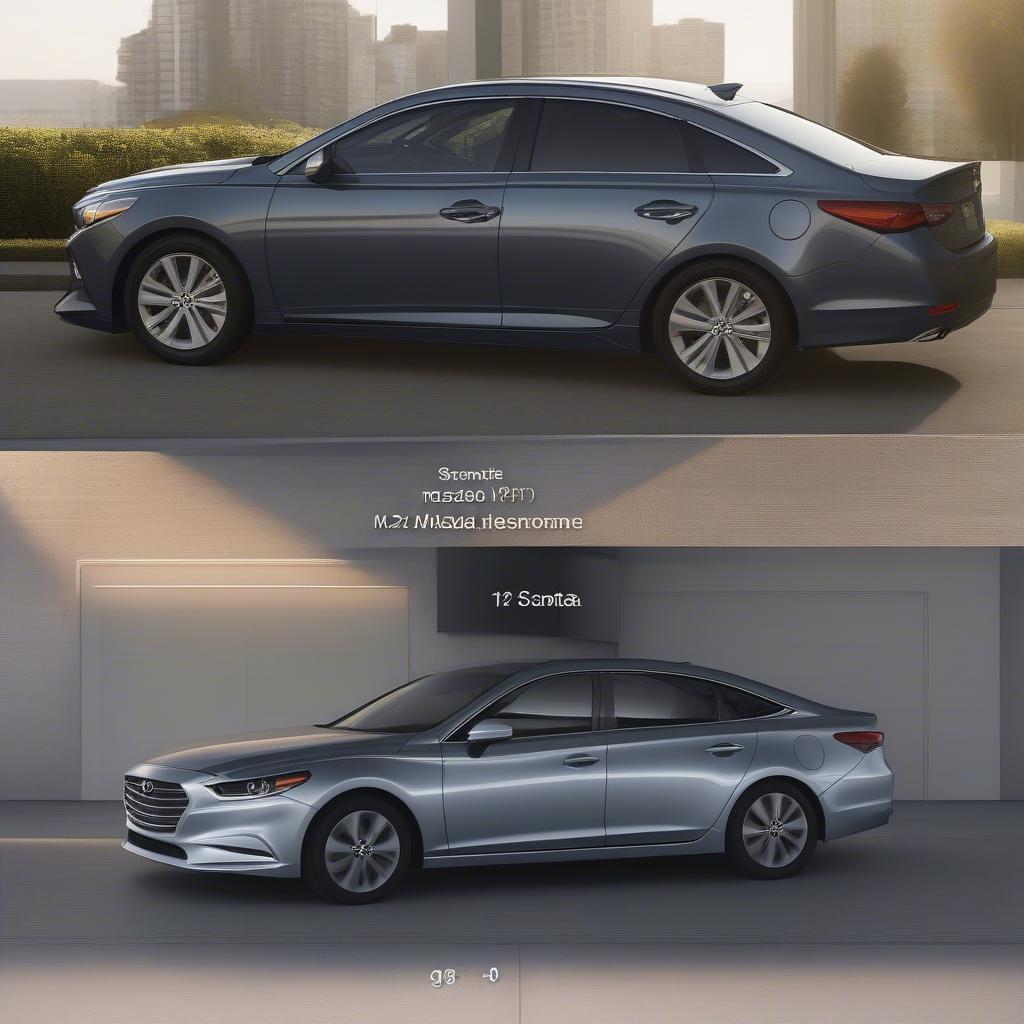 So sánh kích thước Hyundai Sonata và Mazda 6