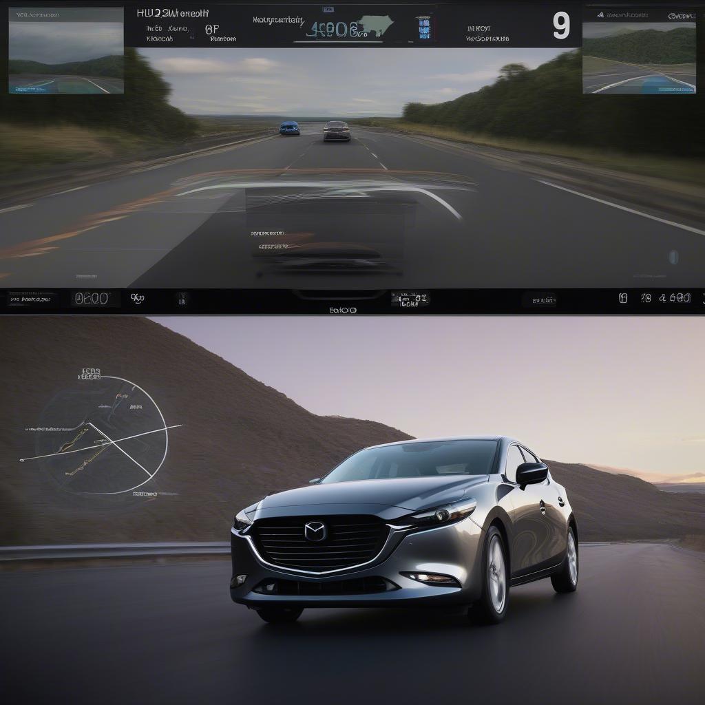 So sánh màn hình HUD Mazda 3 2018 2.0 với các dòng xe khác