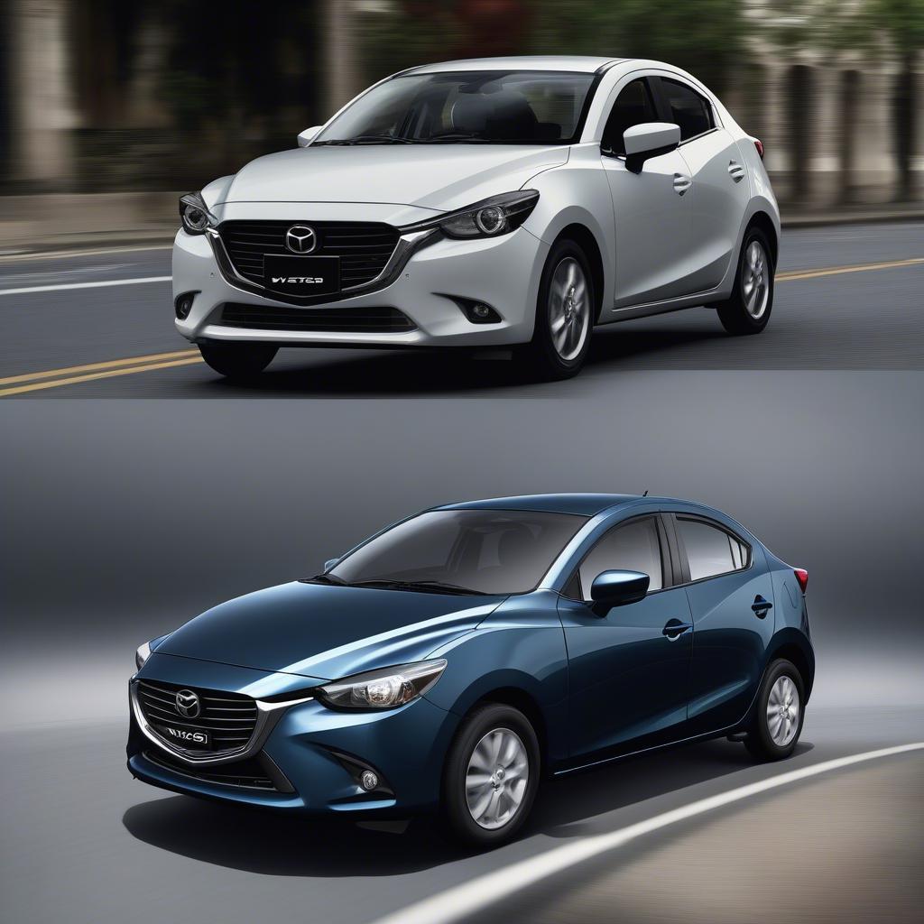 So sánh Mazda 2 2019 và Toyota Vios 2019 về ngoại thất, nội thất, vận hành, an toàn.