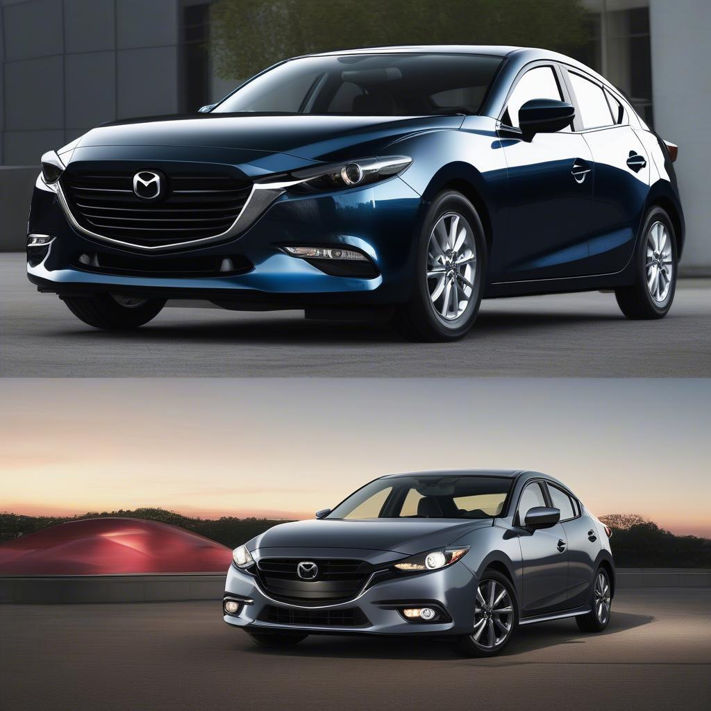 So sánh ngoại thất Mazda 3 và Honda Civic 2018