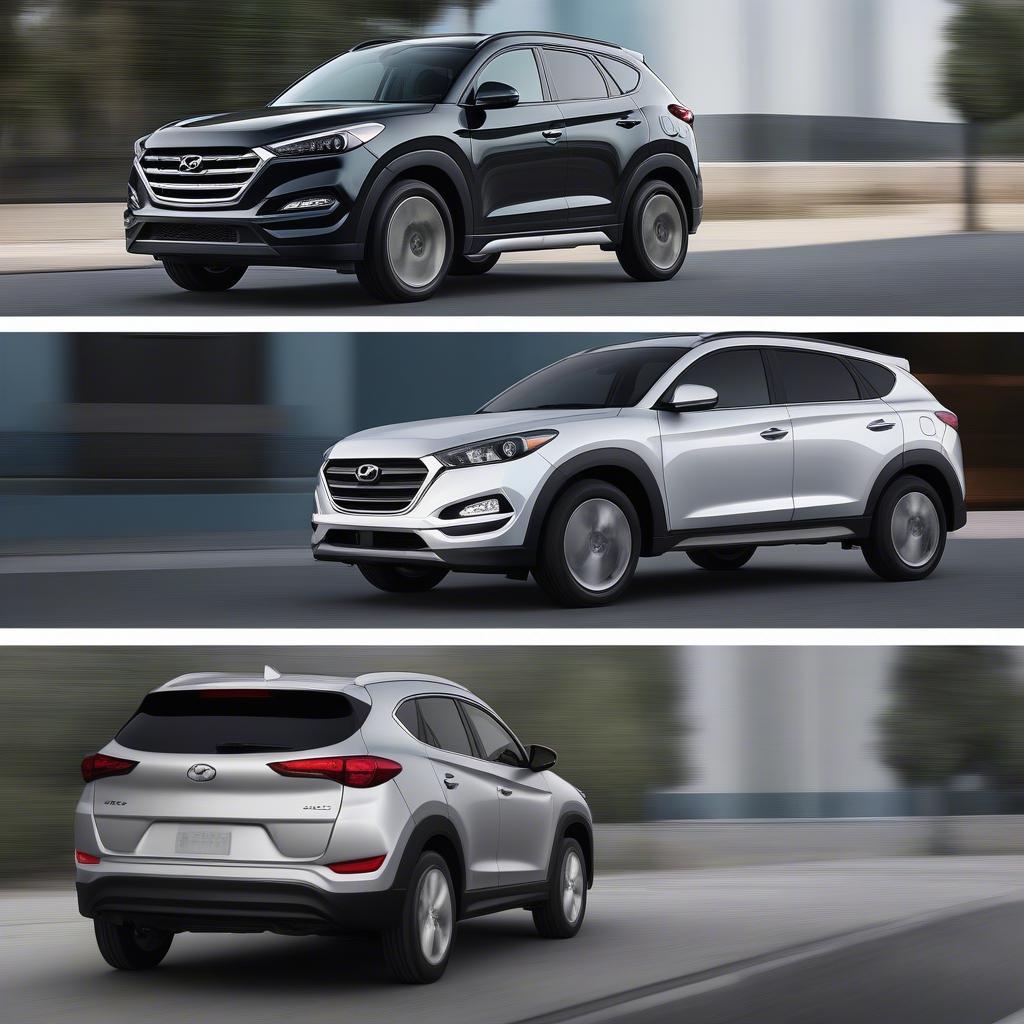 So sánh ngoại thất Hyundai Tucson và Mazda CX-5 2018