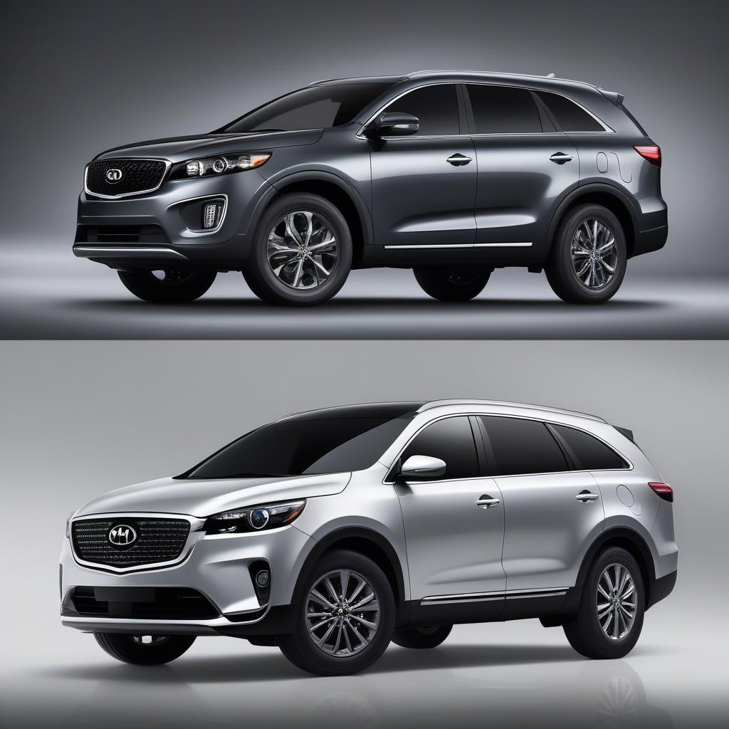 So sánh ngoại thất Kia Sorento và Mazda CX-9