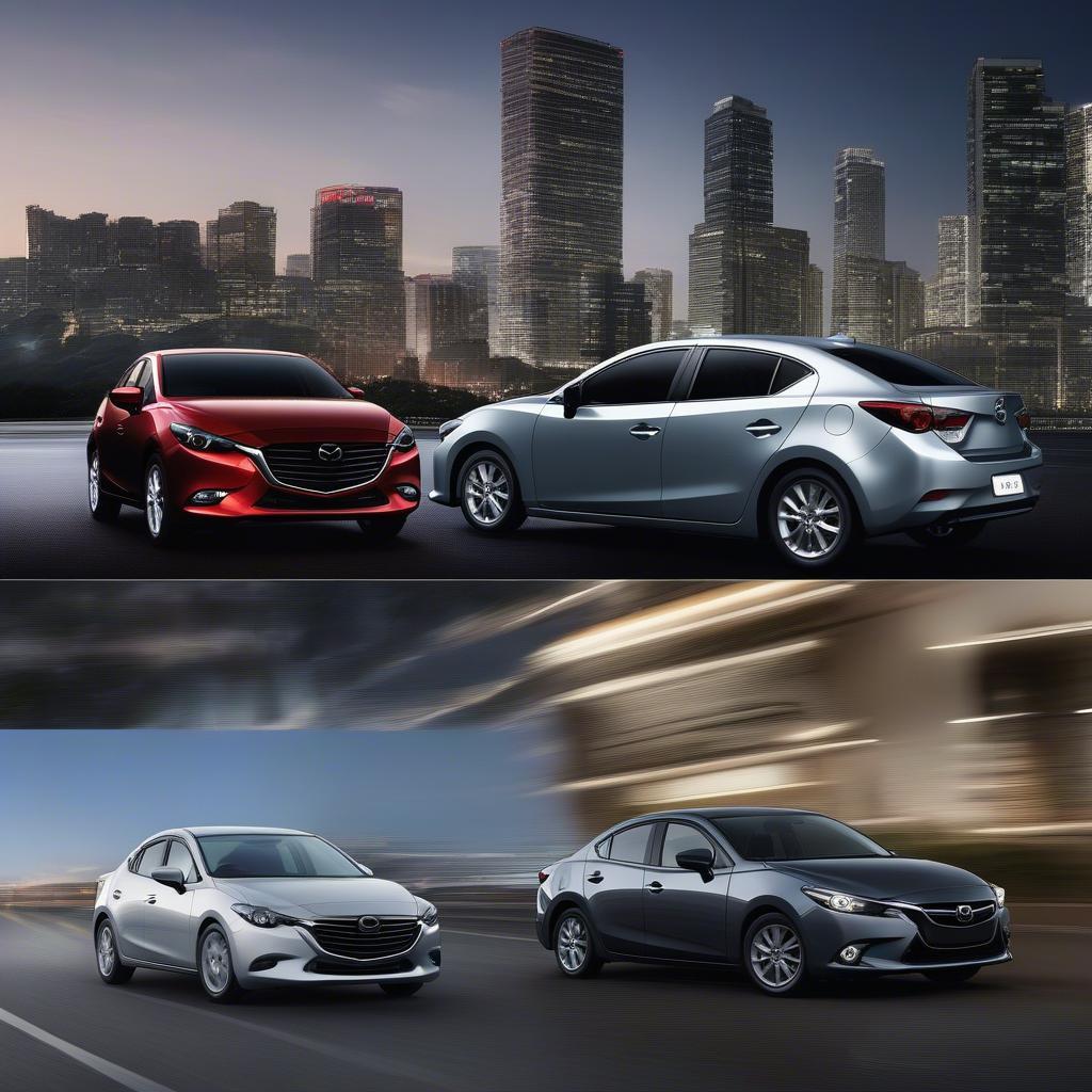 So sánh ngoại thất Mazda 3 và Altis