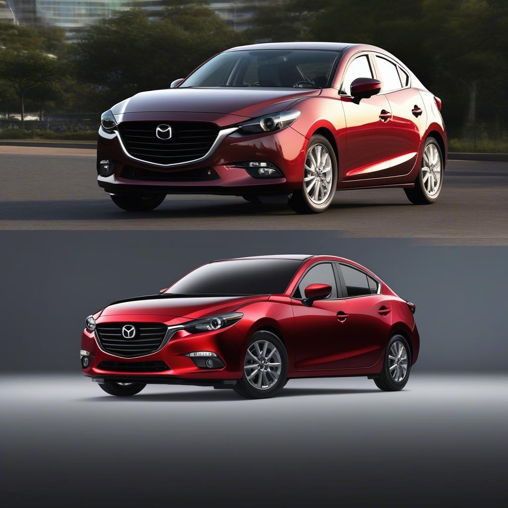 So sánh ngoại thất Mazda 3 và Honda City 2017