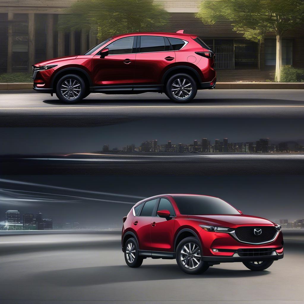 So sánh ngoại thất Mazda CX5 và Honda CRV 2017