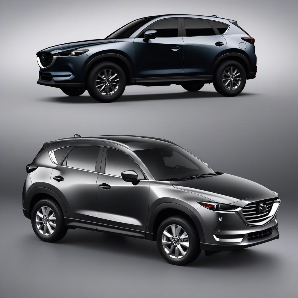 So sánh ngoại thất Mazda CX5 và Tucson 2019