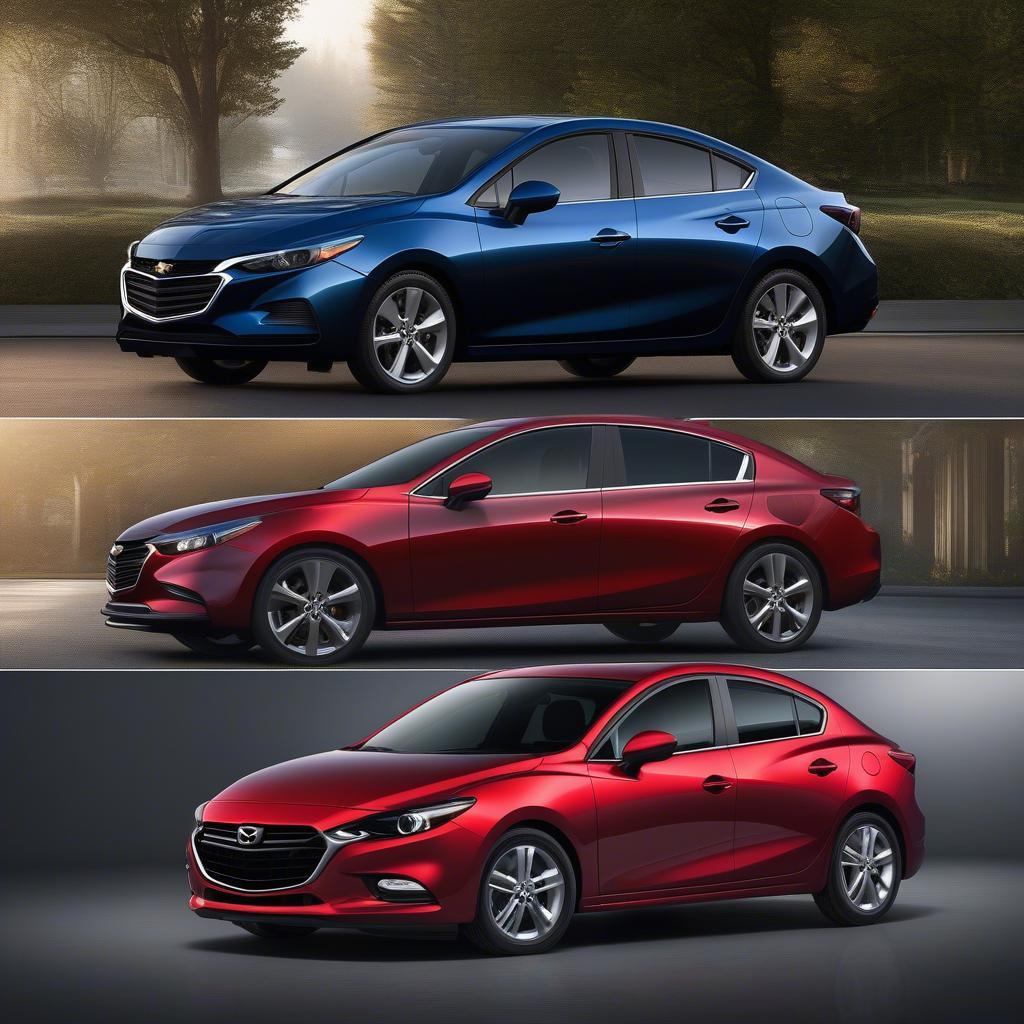 So sánh thiết kế Chevrolet Cruze 2018 và Mazda 3