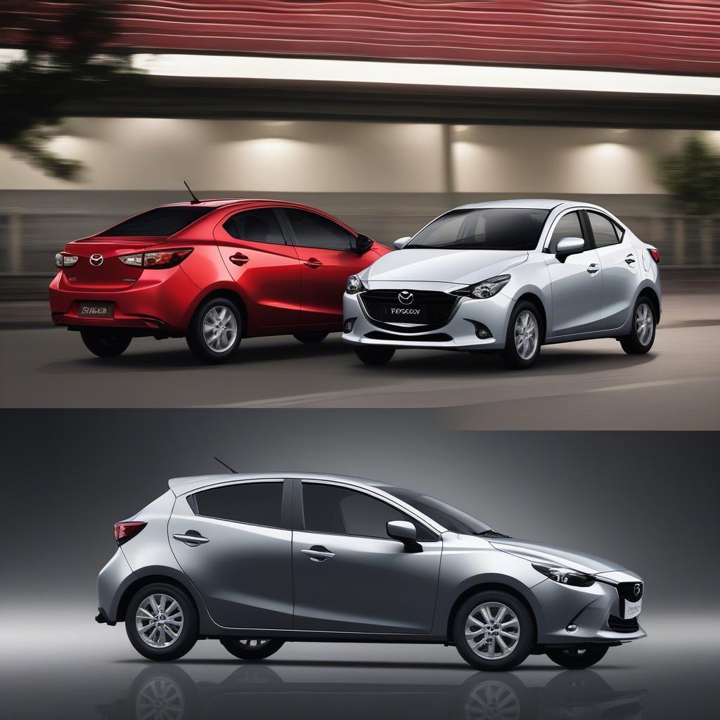 So sánh thiết kế Mazda 2 và Vios 2019