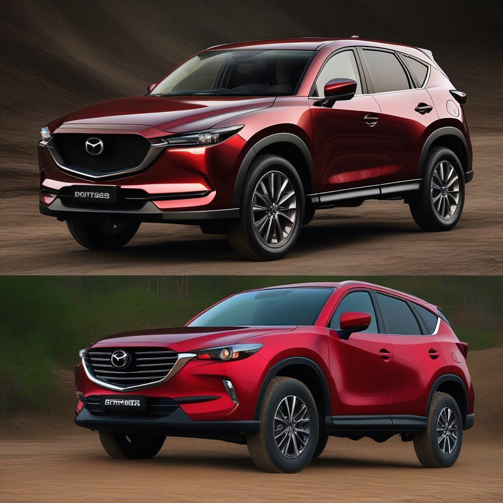 So sánh thiết kế Mazda CX5 và Fortuner