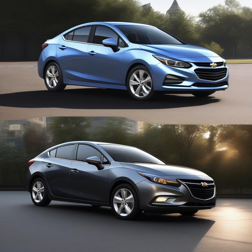 So sánh thiết kế ngoại thất Cruze và Mazda 3