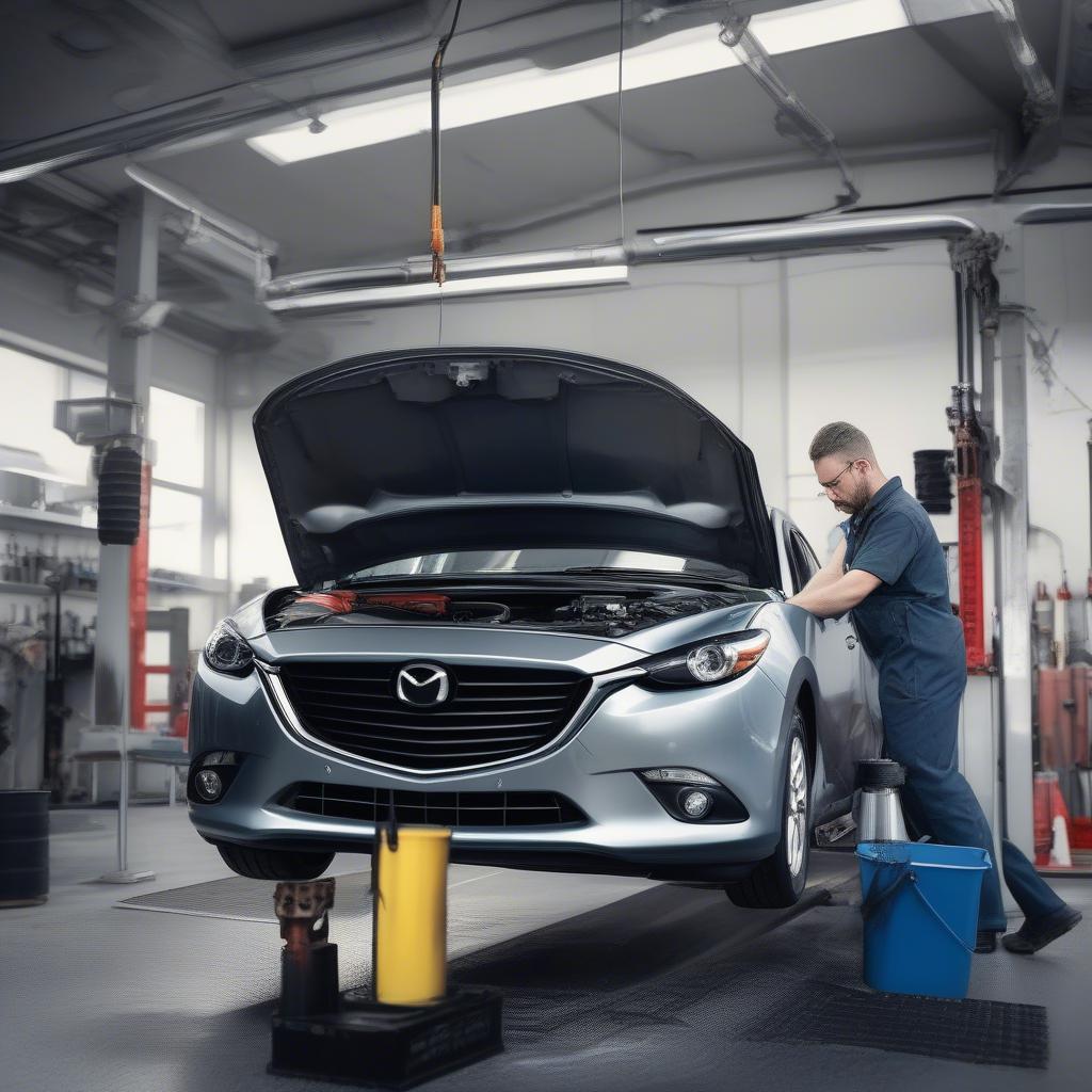 Thay nhớt Mazda 3 định kỳ