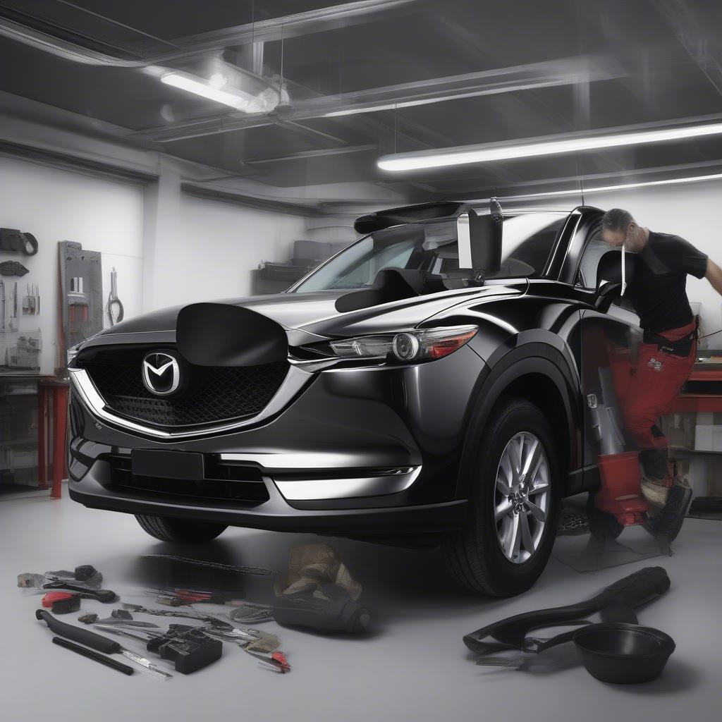 Thay thế logo Mazda CX5 2017