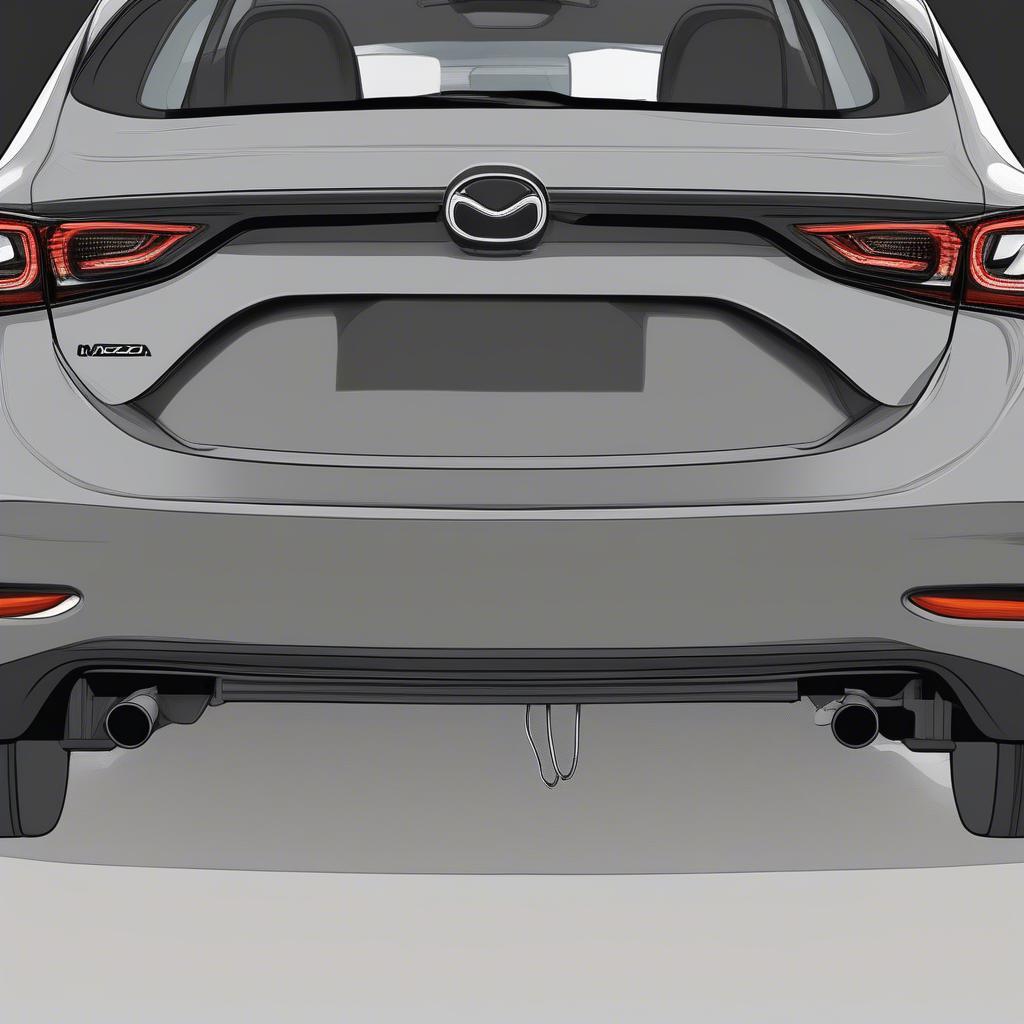 Vị trí cảm biến đá cốp trên Mazda 3