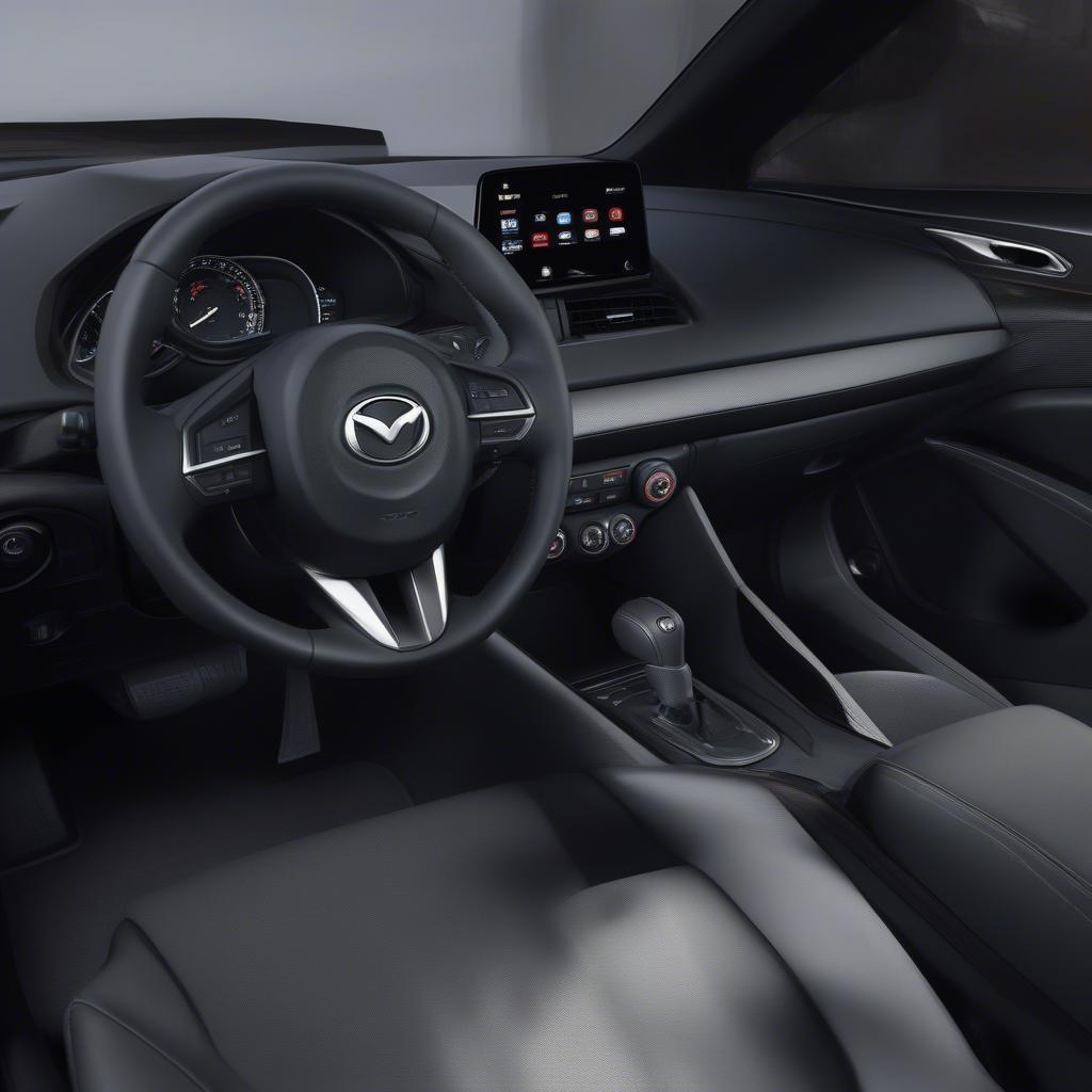 Thiết kế vô lăng thể thao Mazda 3