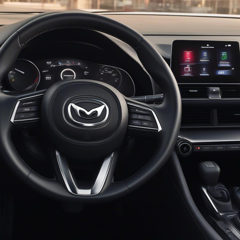 Vô lăng và bảng đồng hồ Mazda 3 Sedan 2019